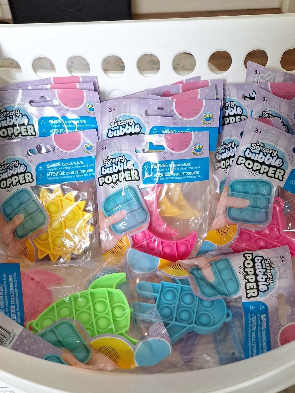 Sensory Bubble Popper Fidget Toys - Pastel Multi-Pack